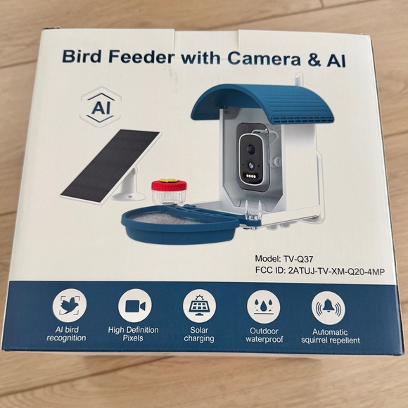 ๐ฆ AI Camera Bird Feeder Bird Identification Wireless Solar Water Tray Wall Mount - Picture 15 of 15
